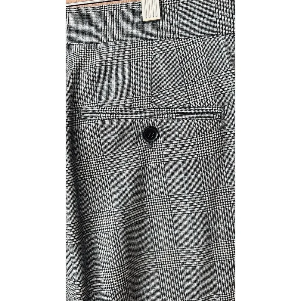 Brooks Brother’s Men’s Gray Glen Plaid Wool Blend Suit Jacket & Pants Size 46L